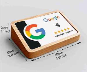 บัตรไม้ NFC RFID 13.56MHz สำหรับธุรกิจและการชำระเงิน พร้อมแท่นวางแสดงรีวิวโรงแรมแบบ 2-in-1 - Product Image 2