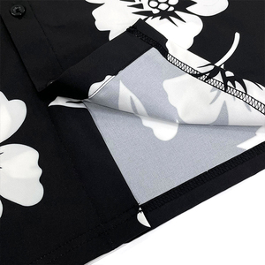 เสื้อฮาวายบางๆเสื้อยืดแฟชั่นระบายอากาศได้ดีมีกระดุมพิมพ์ลายออกแบบได้ตามต้องการ - Product Image 6