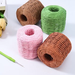 Đầy Màu sắc DIY bện Straw <span class=keywords><strong>Rope</strong></span> drawcord đối với quà tặng bao bì không thấm nước cho túi xách Hàng may mặc Giày - Product Image 1