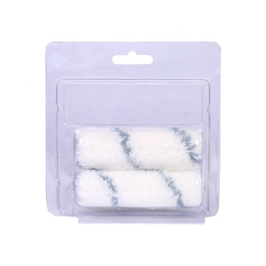 Rouleau de peinture mini en acrylique gris à rayures de 4 pouces, fixation thermique, épaisseur de la fibre de 11 mm - DIY Industriel OEM pour projets de peinture - Product Image 4