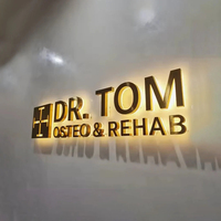 Letras de Canal LED RGB Acrílicas 3D de Nueva Llegada, Letrero Programable para Empresas y Hospitales, Tamaño Personalizable
