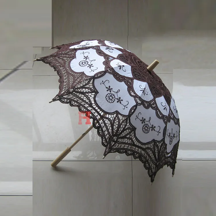 Flowergirl encaje parasol-niño/niño de encaje paraguas