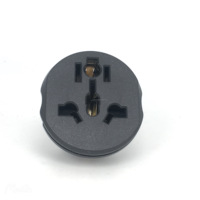 Adaptador de enchufe de la UE gris Universal 16A 2 pines pin redondo enchufes y enchufes europeos AU UK CN EE. UU. a enchufe de pared de la UE AC 250V adaptador de viaje