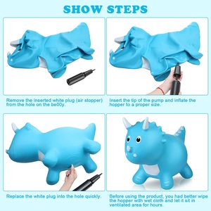 OEM ODM Jouet Gonflable Dinosaure Jouet Gonflable pour Enfants Cheval <span class=keywords><strong>Animal</strong></span> Gonflable Rebondissant en Plastique pour Enfants Cheval Rebondissant - Product Image 6