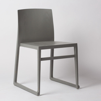 Chaise longue en bois de luxe meubles de bureau d'intérieur chaise en bois blanche pour restaurant