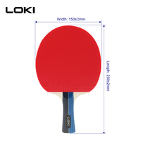 Ensemble de raquettes de ping-pong professionnelles personnalisées LOKI OEM, ensemble de raquettes de tennis de table, 4 raquettes avec 8 balles ABS