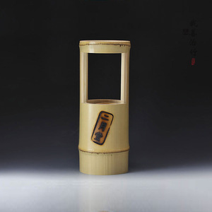 Bamboo Decanter Hand Blown Coffee Brown For Wine Business Gifts LYZJ0006 - Product Image 1