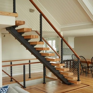 CBMMart Luxe Matériaux Mixtes Acier Verre Incurvé Designer Appartements Haut de Gamme <span class=keywords><strong>Escalier</strong></span> - Product Image 3