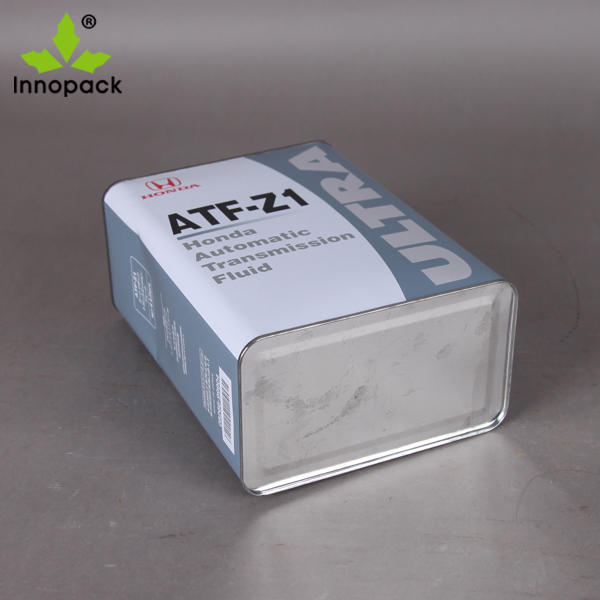 4Liter Metal Tin Can Motor Oil Engine Oil Container Factory Hot-selling Tin Can Oil Parts Image 5