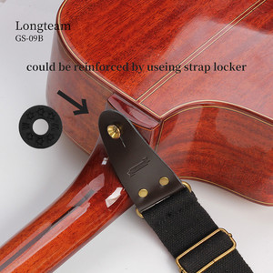 Correa de guitarra acústica clásica, cinturón de bajo de cuero, correas de guitarra eléctrica con candados de Correa y púas - Product Image 6