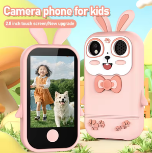 28 Cadres Photo pour Téléphone Intelligent pour Enfants, Matériel en Silicone, Téléphone Appareil Photo Q13 pour Enfants avec Écran de 2,8 Pouces - Product Image 1