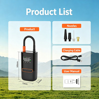 Wireless Digital 19mm 150psi Tire Inflator with Tire Pressure Monitor 4000mAh ABS Electric Air Compressor Pump Portable