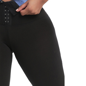 Vente flash Pantalons de sauna pour <span class=keywords><strong>transpiration</strong></span>, taille haute, contrôle du ventre, gaine amincissante, leggings de sauna pour femmes - Product Image 4