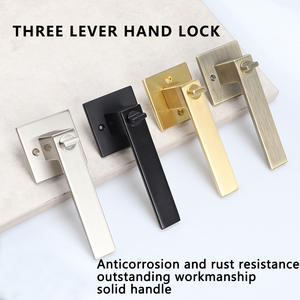 न्यूनतम एंटी-चोरी और वाटरप्रूफ ब्लैक मैट स्क्वायर लेवर मार्ग बाथरूम की गोपनीयता के लिए कुंजी अनलॉक तरीका - Product Image 2