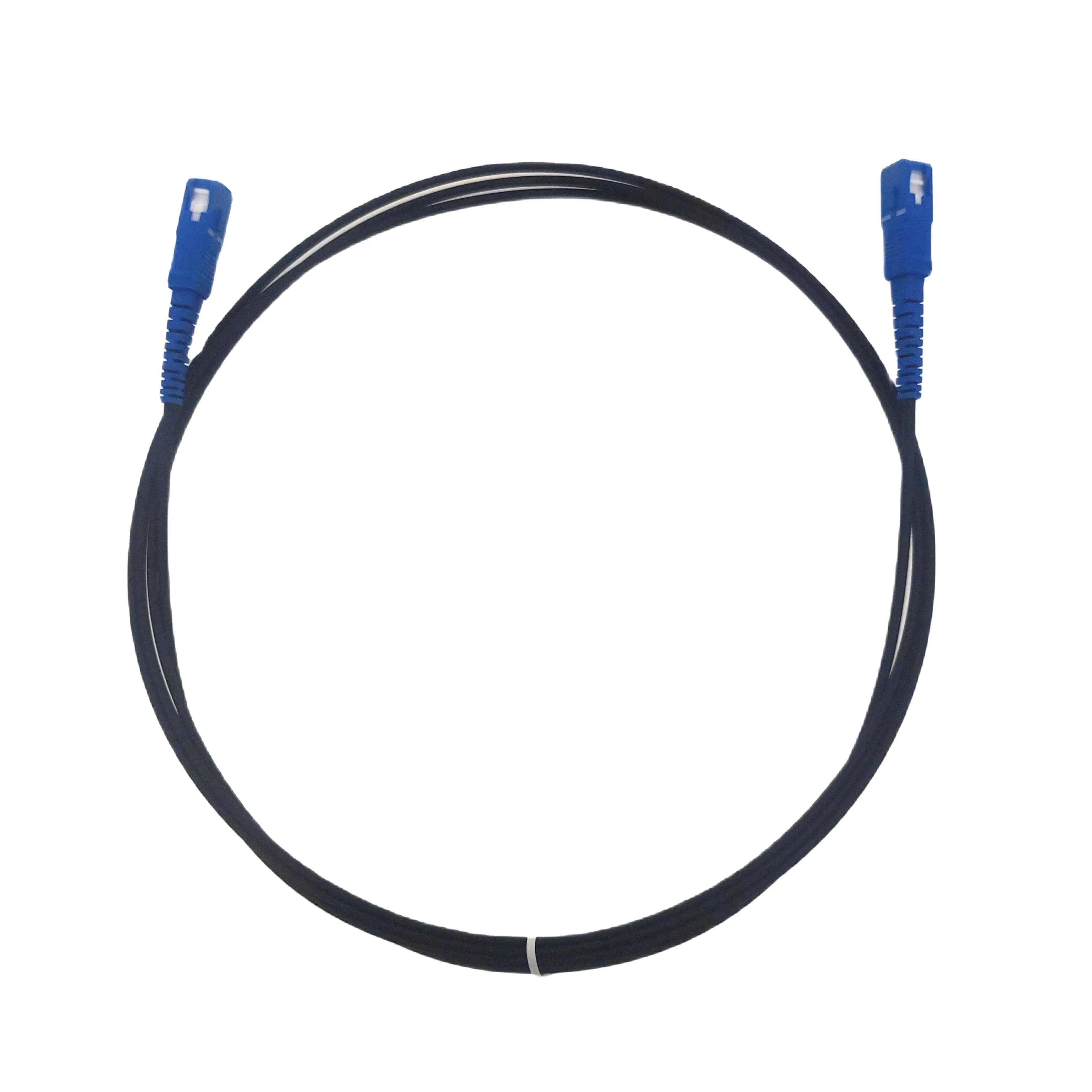 Indoor Outdoor Ftth Flat Drop Cable G657a2 Single Mode With Connector Fiber Optic Sc Apc/upc Patch Cord Optical Cable