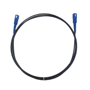 Kabel Drop datar Ftth dalam ruangan luar ruangan G657a2 Mode tunggal dengan konektor serat optik Sc Apc/upc kabel Patch kabel optik