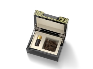 Boîte d'emballage élégante en bois d'agar brun-noir aromatique, boîte à oud personnalisable avec logo, support d'encens en bois indien - Product Image 5
