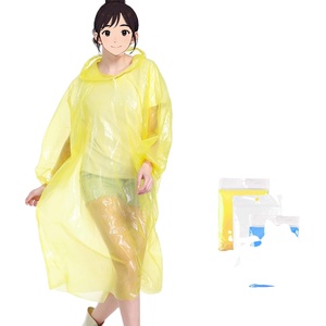 เสื้อกันฝนแบบใช้แล้วทิ้ง ทันสมัย โปร่งใส กันน้ำ รีไซเคิลได้ สำหรับผู้ใหญ่ เด็ก ผู้หญิง - ของขวัญทางธุรกิจ จัดส่งภายใน 1-2 วัน - Product Image 1