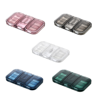 Organisateur de pilules hebdomadaire portable en plastique huile de poisson et suppléments vitaminiques boîte à pilules boîtes de rangement et bacs