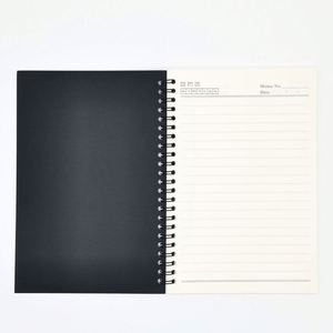Carnet à spirales en papier kraft format A5, imprimé, 80 feuilles lignées, pages à pois, pages vierges, options de logo personnalisé, idéal pour un cadeau - Product Image 3