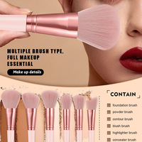 Ensemble de 46 pinceaux de maquillage sans logo, éponge triangulaire portable, ensemble de pinceaux de maquillage, nettoyeur de pinceaux de maquillage avec sac cosmétique