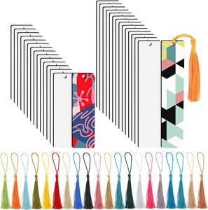 Traditional Style Christmas Tree Ornaments MDF Pendants Sublimation Wishing Card Students Bookmarks Tassel DIY Logo Letter Print
