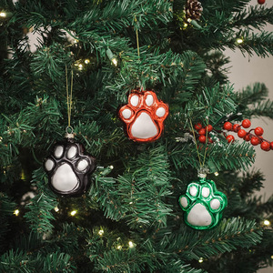 YILI Custom <span class=keywords><strong>clear</strong></span> 8cm 10cm di vetro soffiato a mano personalizzato albero di natale appeso Baubles Baubles piatto - Product Image 5