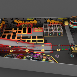 Nuevo y Moderno Parque Infantil Interior Personalizado con Tobogán Grande para Niños, Centro de Juegos Infantil, Proveedores de Grandes Parques Infantiles Interiores con Trampolín - Product Image 4