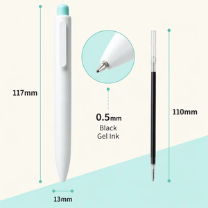 Lot de stylos gel pastel macaron 0,5 mm, stylo de poche avec encre noire, effaceurs mignons, écriture fluide, stylo à bille en plastique pour le bureau et l'école - Product Image 2