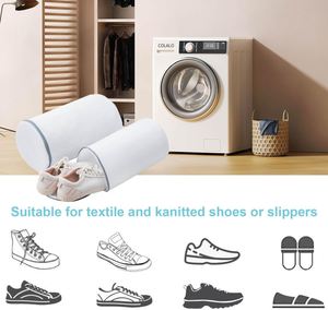 2025 Durable Eco-Friendly Zipper Closure Mesh Fabric Sewing Sneaker Wash Machine Washable Big Shoes <b>Laundry</b> <b>Storage</b> Cylinder - Product Image 2