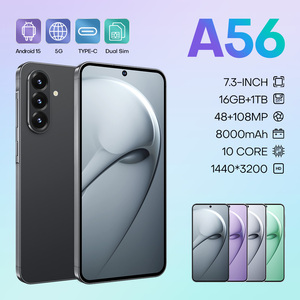Telefono A56 5G con Schermo Touch da 7,3 Pollici, 8000mAh, 16GB+1TB, Dual SIM, Blaze Boost, Economico, Sbloccato, Supporto OTG HD - Product Image 1