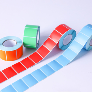 Tùy Chỉnh Đầy Màu Sắc Trực Tiếp Nhiệt Dot Sticker Trắng Màu Xanh Lá Cây Màu Hồng Vòng Tròn Màu Vàng Nhiệt Nhãn Màu Cuộn - Product Image 4