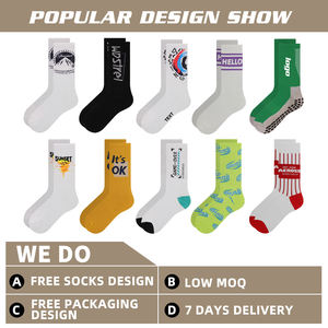Chaussettes Jacquard Personnalisables pour Hommes, Chaussettes de Sport en Coton, Logo Personnalisé, Motif Amusant, Chaussettes Athlétiques Tricotées - Product Image 5
