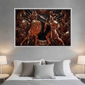 Elegant <b>Printed</b> <b>Canvas</b> Art: Modern <b>Abstract</b> Home Decor,WHITE FRAMED <b>CANVAS</b> - Product Image 3