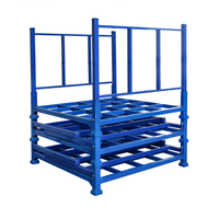 Support de pneu de pile de support de rouleau de tissu empilable industriel résistant entrepôt Stillage supports pliables capacité de charge 1 tonne