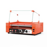 Hot Selling Electric Hot Dog Maker Hot Dog Roller Grill avec Bun Warmer