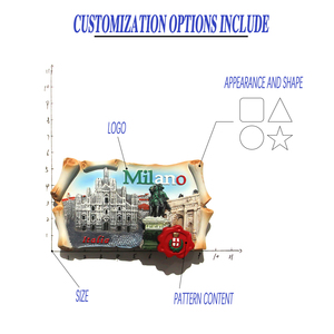 Imán de resina 3D para nevera con monumento: imán personalizable para recuerdo turístico, ideal para decorar tu nevera o como - Product Image 2