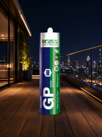 Mastic silicone GP 668, type acétique, à prise rapide, transparent, pour sanitaires, joints de porte de douche et fissures de verre