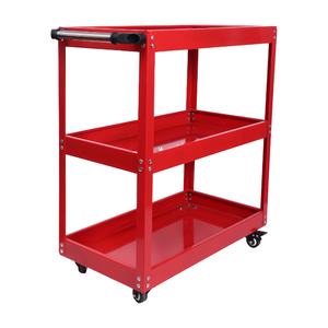Vente de liquidation, <span class=keywords><strong>chariot</strong></span> à outils antistatique en acier pliable à 3 niveaux et 4 roues, pour la réparation électronique automobile, atelier industriel - Product Image 4
