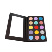 Anpassbare Eigenmarke Make-up Lidschatten-Palette Private Label Leere Pigmente Lidschatten Schimmer Finish Light Dark Glitter Matte