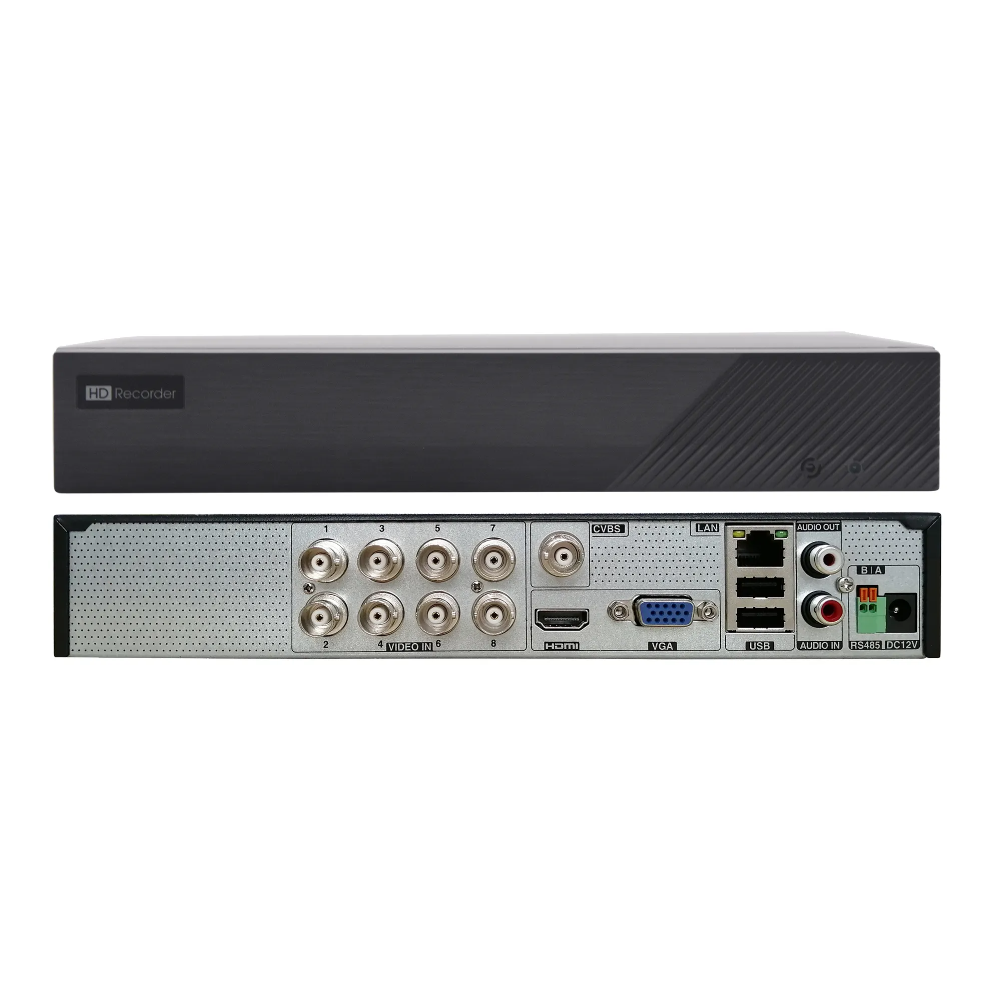 جهاز تسجيل فيديو رقمي أصلي ماركة TVT, جهاز تسجيل فيديو رقمي 8 قنوات جودة 4K H.265 8CH TVI AHD 2MP 5MP 8MP CCTV 5 في 1 XVR مع برنامج ذكي