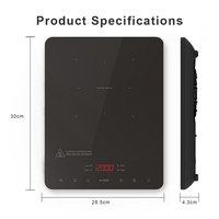 Appareils de cuisine 2000w table de cuisson simple cuisinière portable de haute qualité cuisinière à induction électrique en fonte