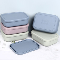 Boîte à lunch en silicone personnalisée de 1300 ml, 3 compartiments, anti-fuite, pour enfants, école, cuisine, vente en gros