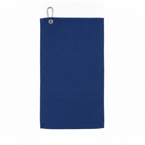 Toalla de Golf de Microfibra Tipo Waffle 40x60cm con Ojal y Mosquetón, Logotipo Personalizado Serigrafiado, Regalo para Torneos - Product Image 3