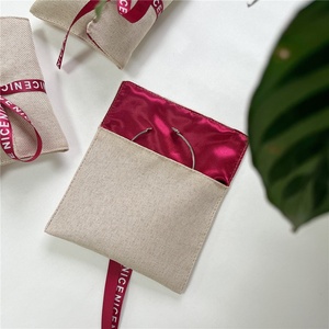Bolsas de Yute de Lujo Personalizadas Chuanghua con Logotipo, Bolsitas de Algodón para Joyería, Embalaje Personalizado para Collares - Product Image 4