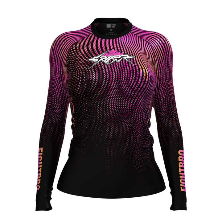 High Quality customized Women's MMA Rash Guard Short & Long sleeve rash