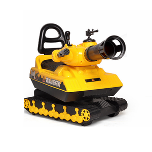 Nuevo diseño de tanque amarillo de paseo en el coche con música y launch ball Baby aprender <span class=keywords><strong>a</strong></span> caminar Coche - Product Image 1