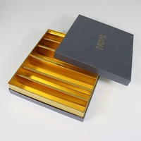 Großhandel Luxus Custom Macaron Boxen mit Gold Papier Card Liner 2mm Art Paper Cookie Keks Verpackung Geschenk box