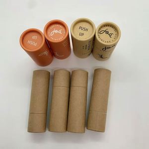 Eco Friendly Biodegradable Recycled Round Cosmetic Perfume <b>Packaging</b> Paper Push up Kraft Paper <b>Tube</b> - Product Image 2