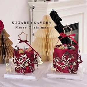 Decoración de Pastel Acrílica con Miel y Dulzura, Adornos para Pastel de Árbol de Navidad, Reno y Copo de Nieve, Accesorios para Decoración de Eventos - Product Image 1